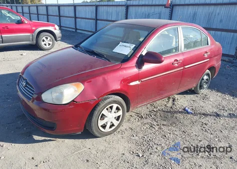 2007 Hyundai Accent Gls from USA, damaged, VIN KMHCN46C17U106043